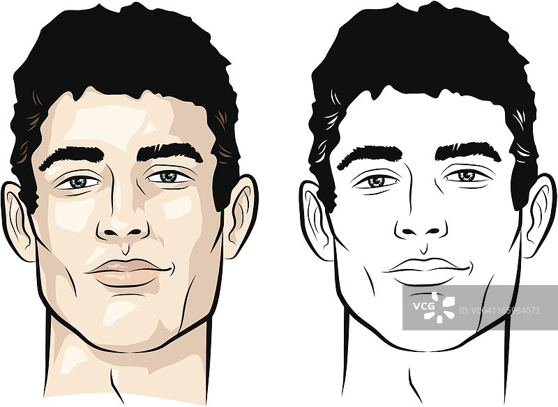 短发男人图片素材