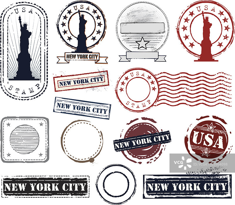 邮票套装图片素材