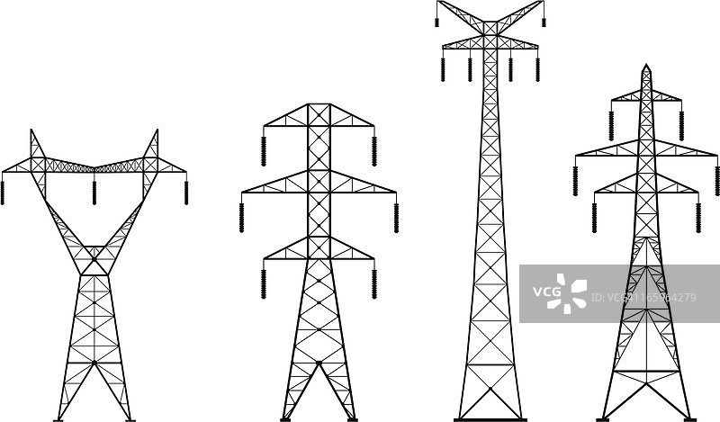 高压电塔图片素材