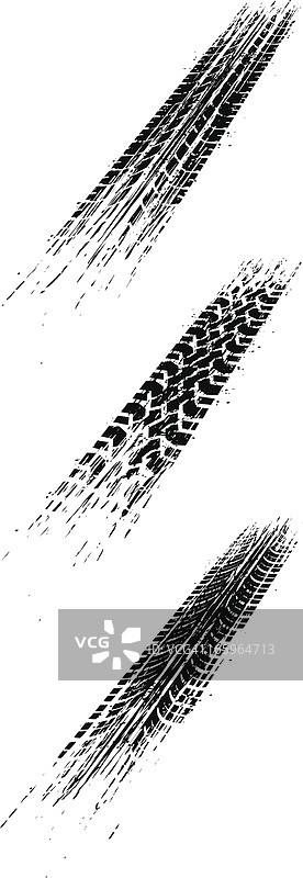 轮胎滑痕透视图图片素材