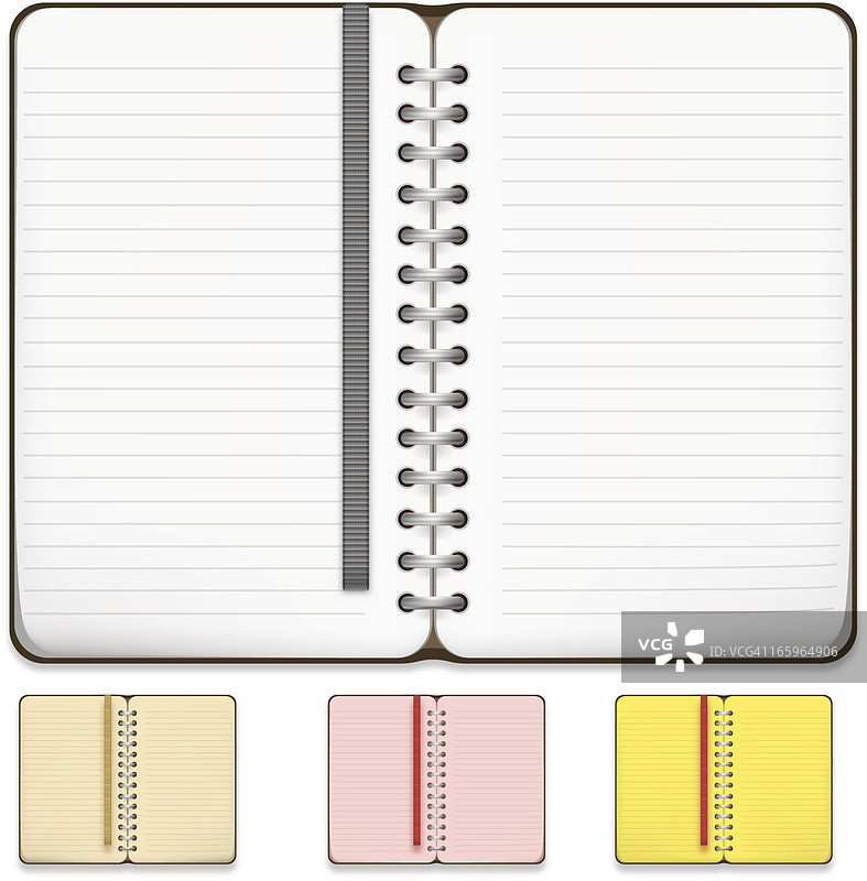 螺旋笔记本图片素材