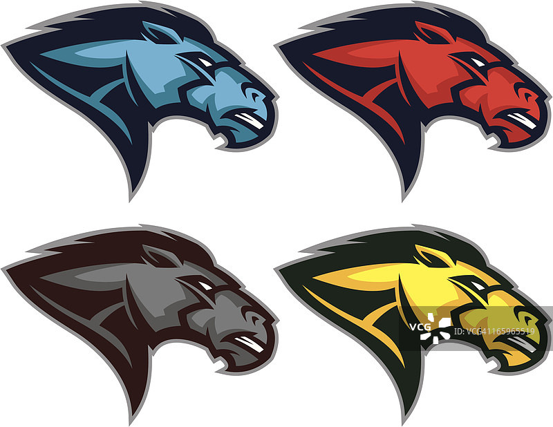 野马吉祥物图片素材