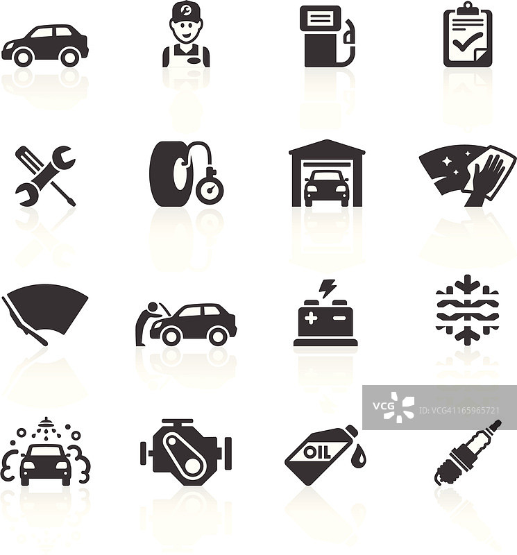 汽车保养与维护图标图片素材