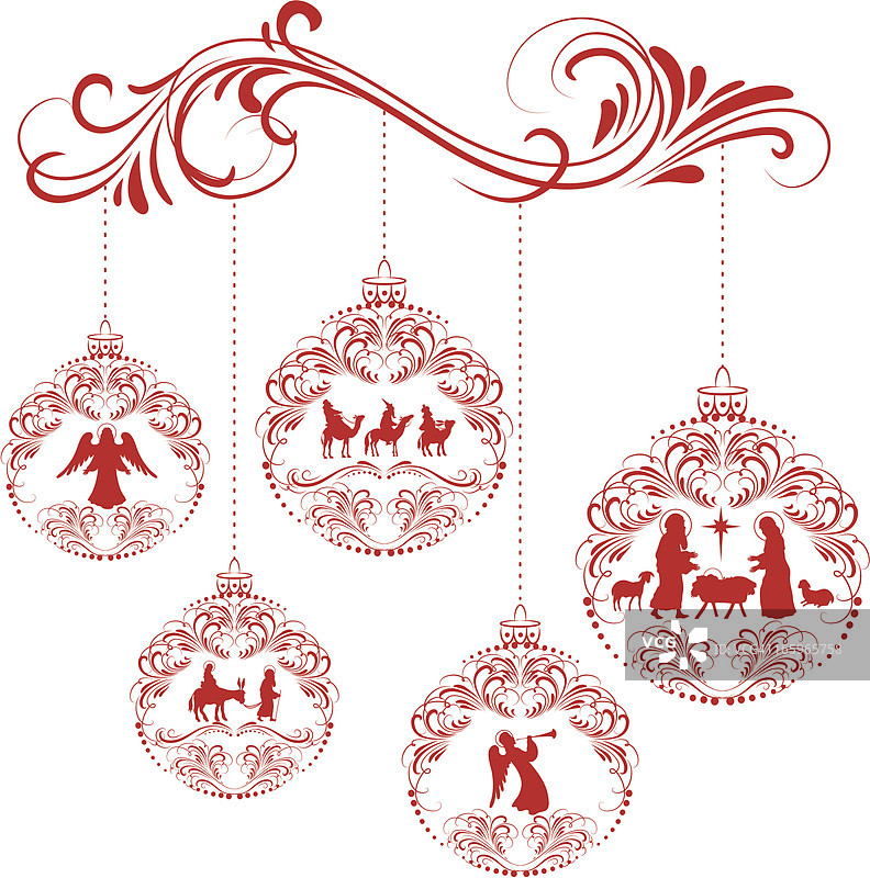 耶稣降生装饰品图片素材