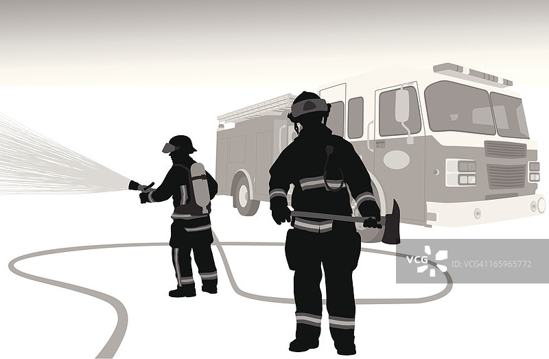 消防水管矢量轮廓图片素材