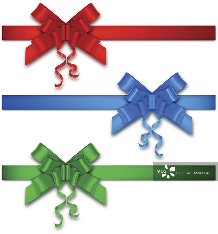 带丝带的礼品蝴蝶结图片素材