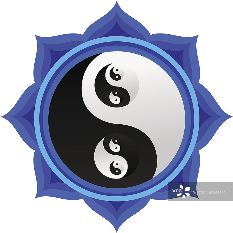 双阴阳曼陀罗图片素材