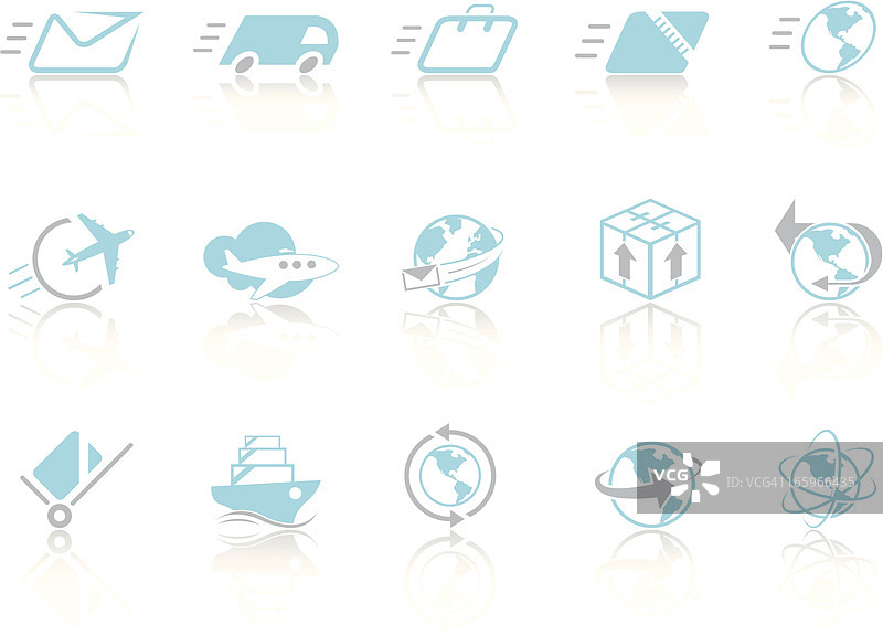 简约蓝色快递图片素材