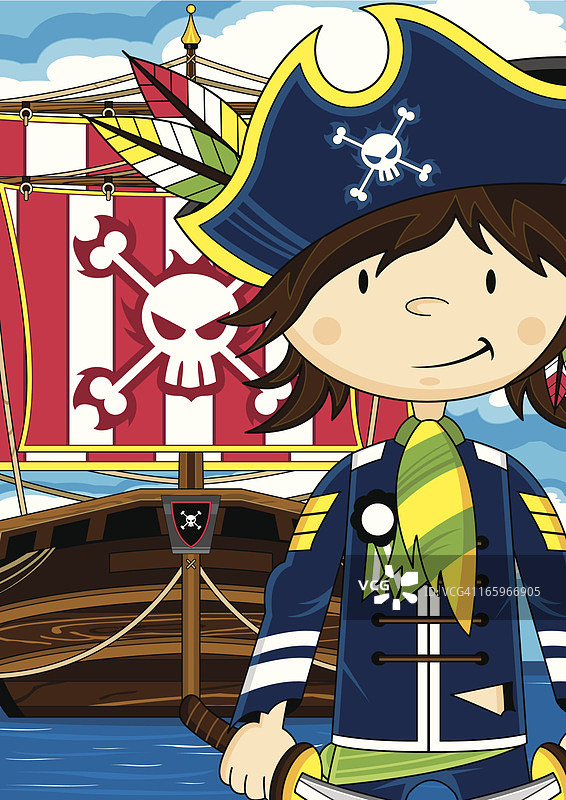 可爱海盗船长图片素材