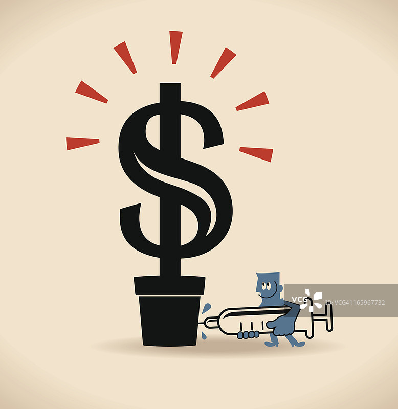 金融（金钱）树注入图片素材