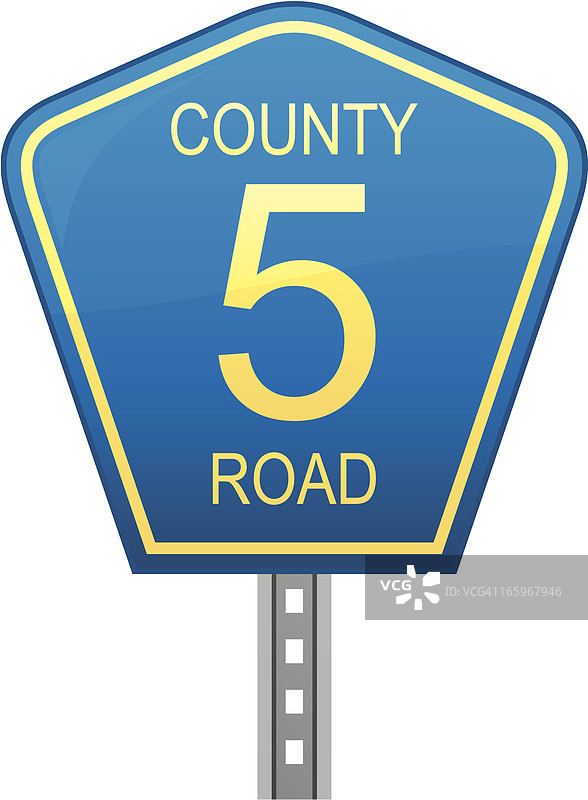 乡村公路标志图片素材