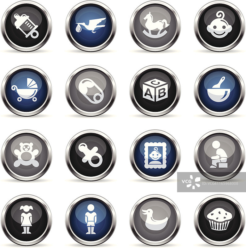 超光泽图标 - 婴儿图片素材