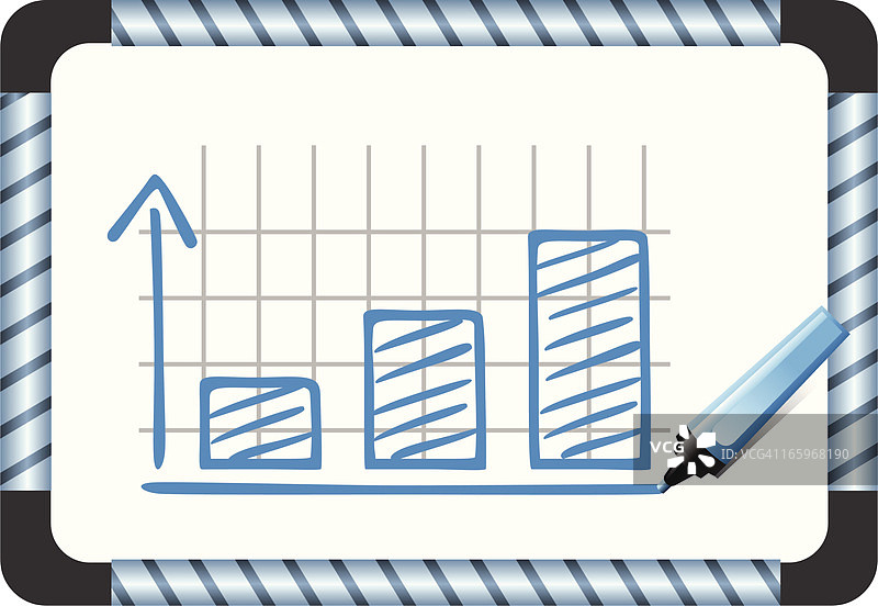 白板上的生长图图片素材