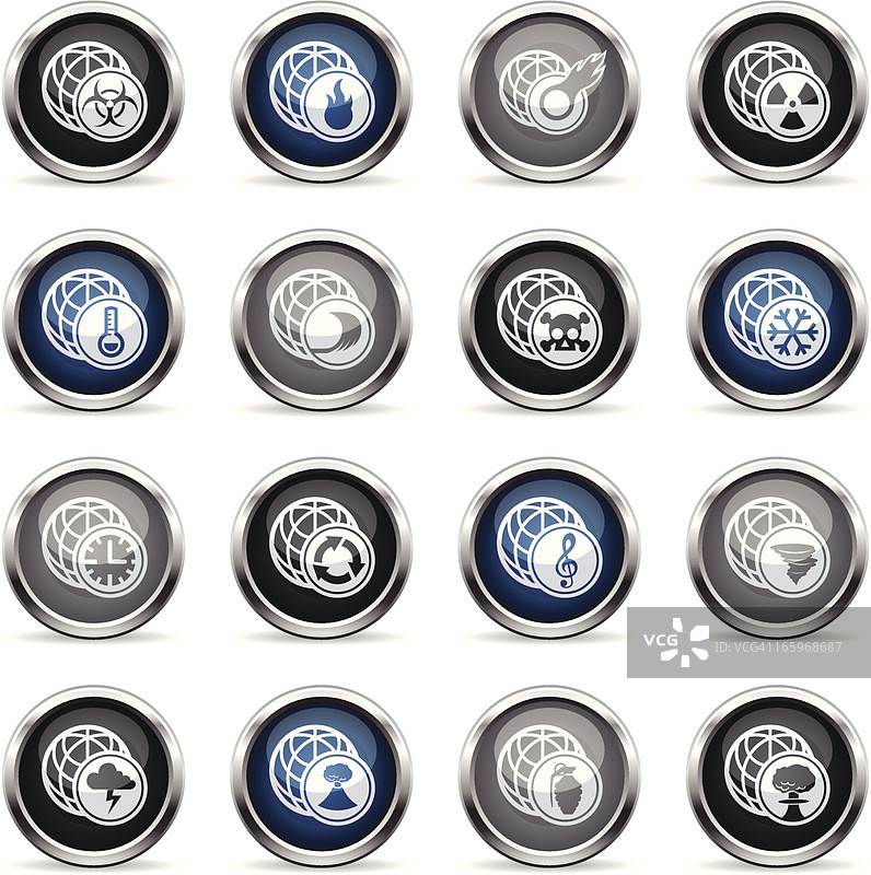 超光泽图标 - 全球议题图片素材