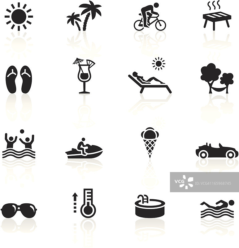 黑色符号 - 夏日图片素材