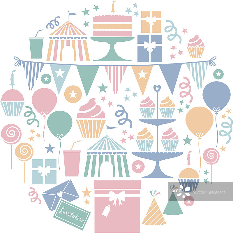 派对图标合集图片素材