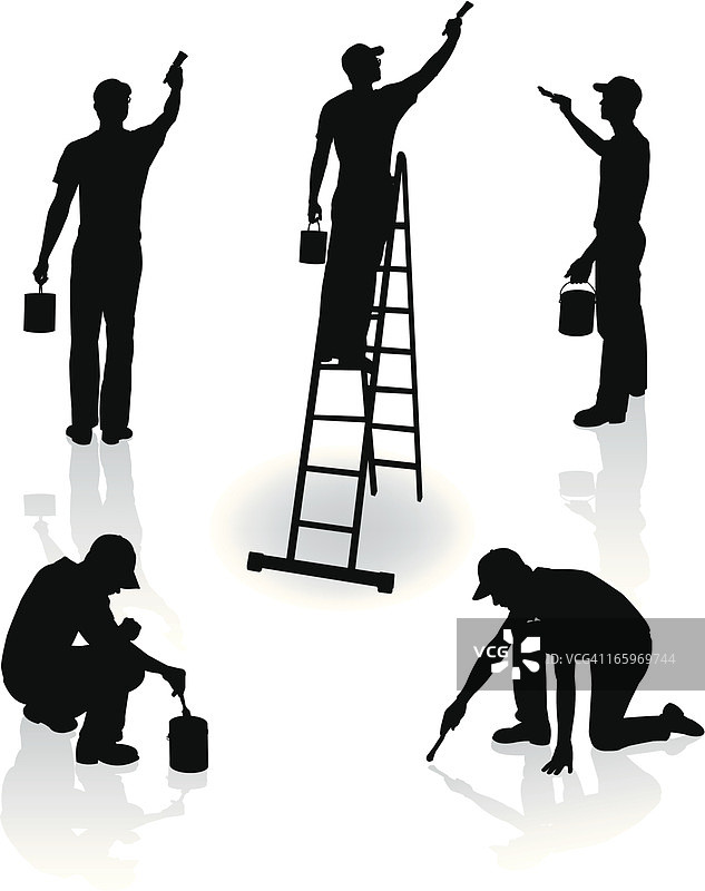 油漆工 - 家居装修，维修人员图片素材