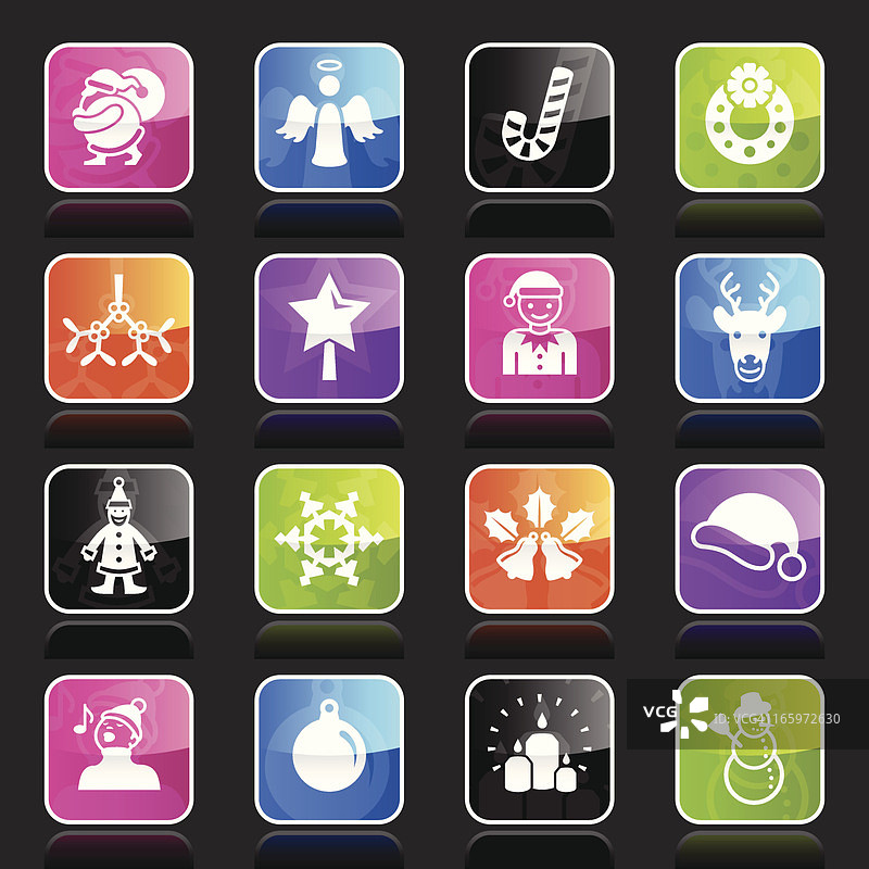 圣诞节Ubergloss图标图片素材