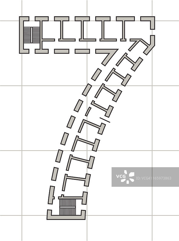 7号建筑平面图图片素材