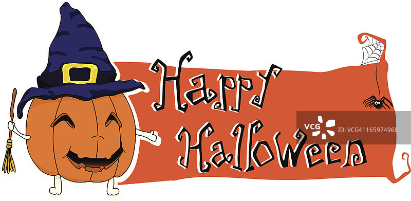 万圣节快乐南瓜banner图片素材