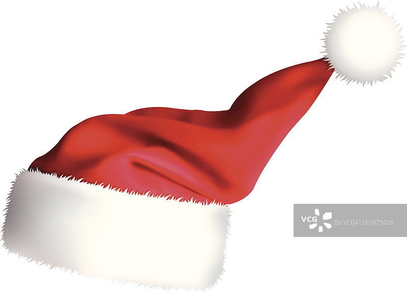 圣诞老人帽子矢量图图片素材