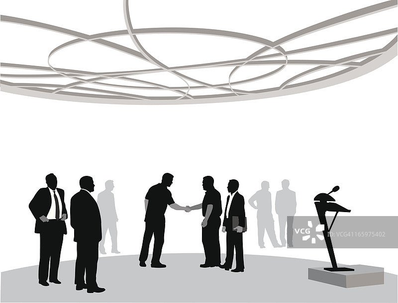 会议矢量剪影图片素材