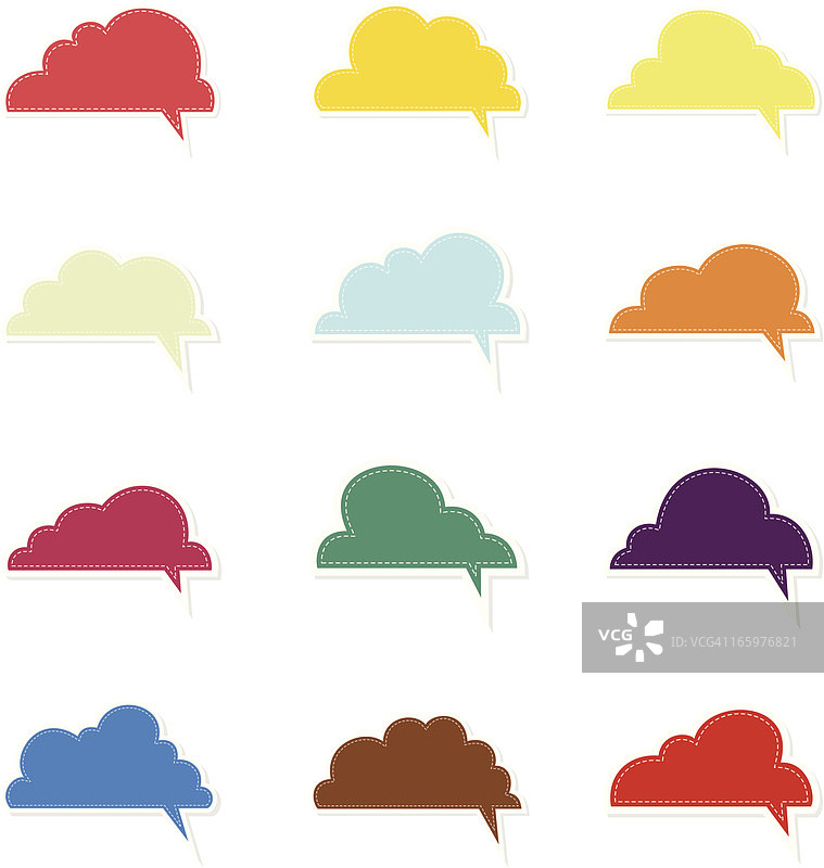 云朵对话气泡图片素材