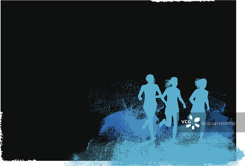 慢跑者或越野跑者 - 女士健身背景图片素材