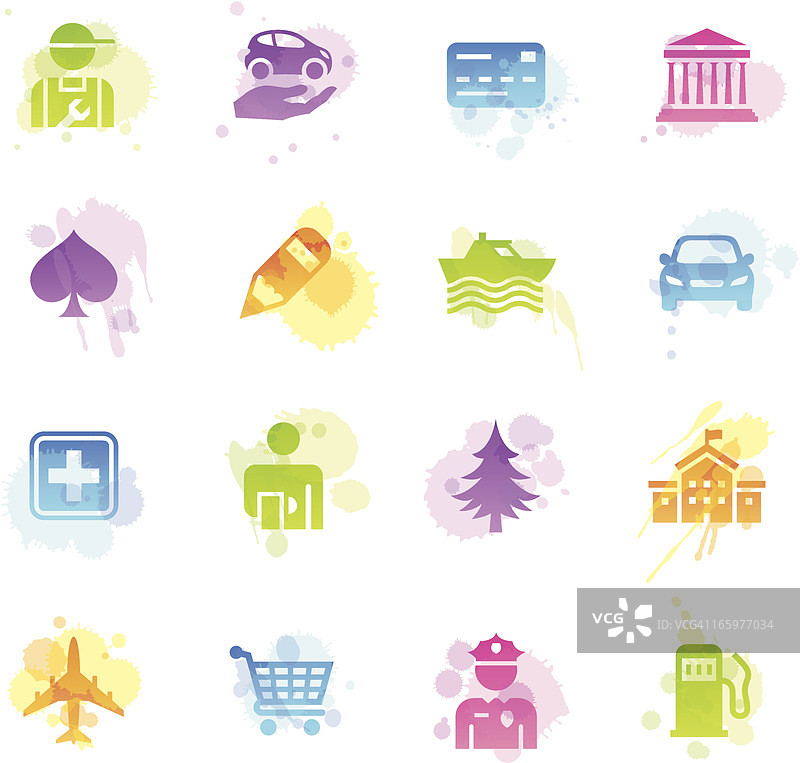 污渍图标 - GPS兴趣点图片素材