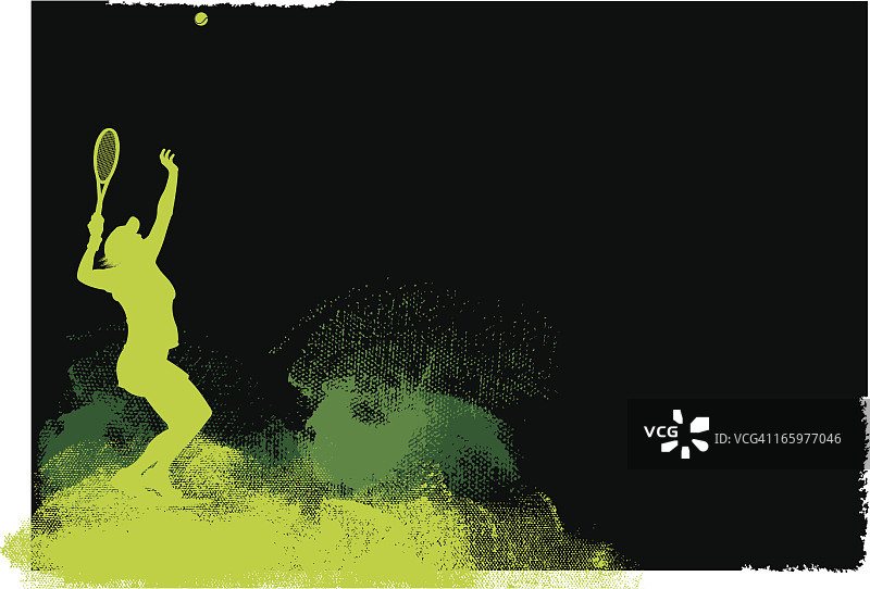 网球运动员发球背景图——女性图片素材