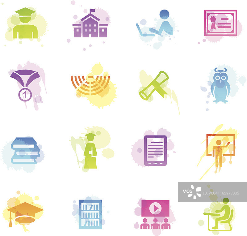 污渍图标 - 大学与学生图片素材