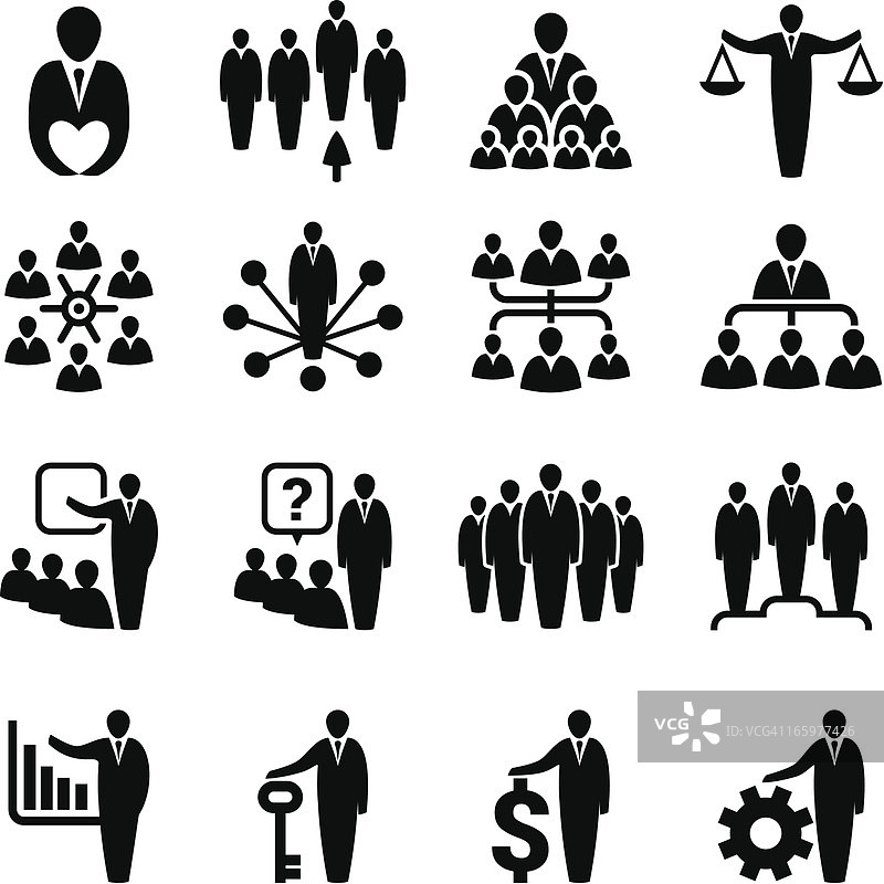 商务管理图标图片素材