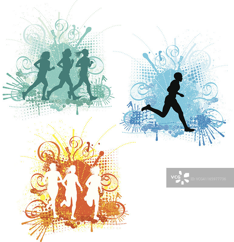 慢跑者或越野跑者 - 女性健身图片素材