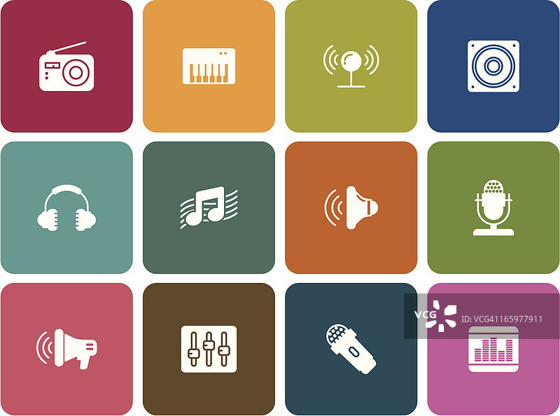 音乐音效图标图片素材