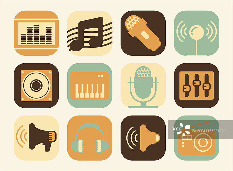 音乐音效图标图片素材