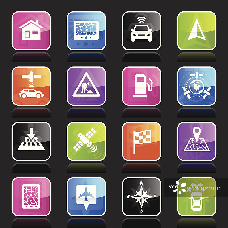 Ubergloss图标 - GPS导航图片素材