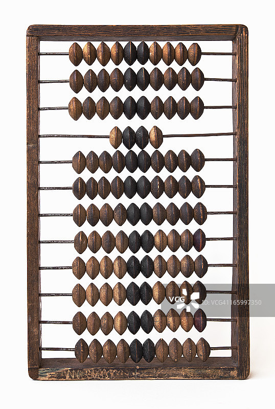 算盘老式木制计数器图片素材