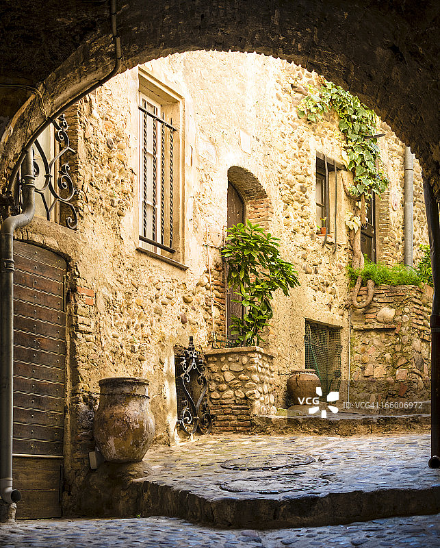 古老的庭院图片素材