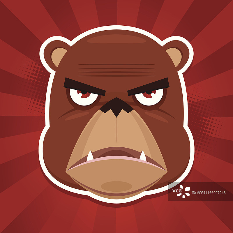 愤怒的熊图片素材