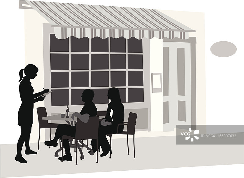 法式咖啡馆图片素材