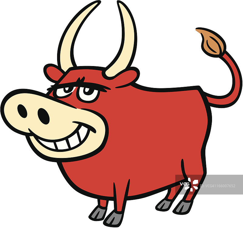 快乐的公牛图片素材
