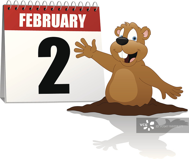 土拨鼠日图片素材
