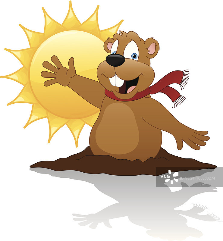 土拨鼠日图片素材