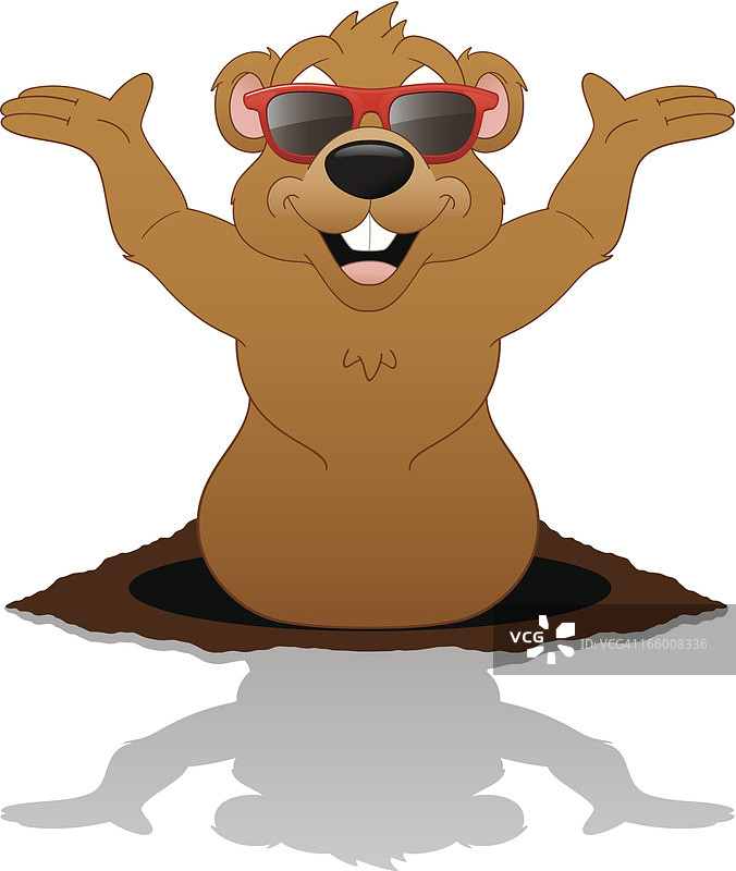 土拨鼠日图片素材