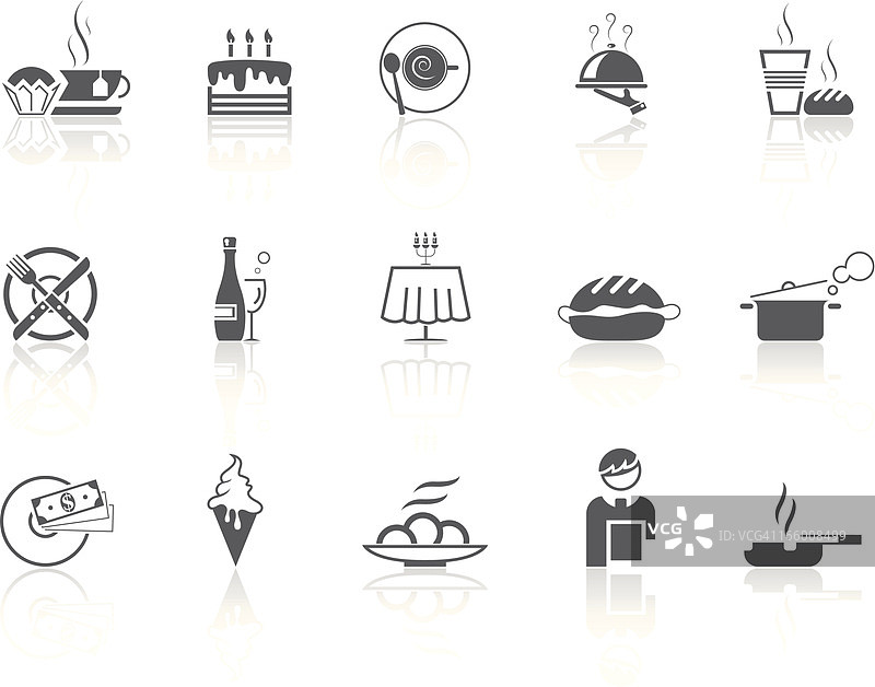 简约系列——咖啡馆和餐厅图片素材