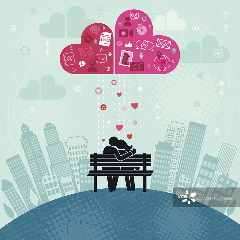 通过云计算分享爱图片素材