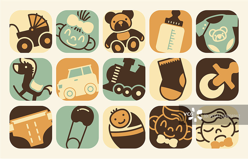 婴儿图标图片素材