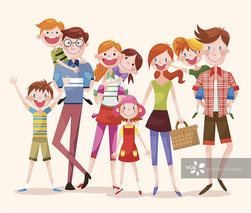 一大群快乐的人图片素材