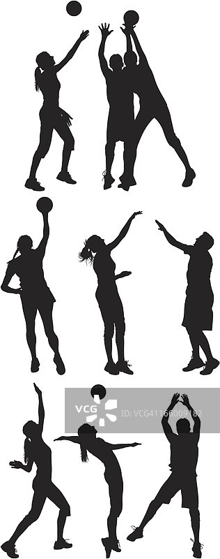 男女排球比赛图集图片素材