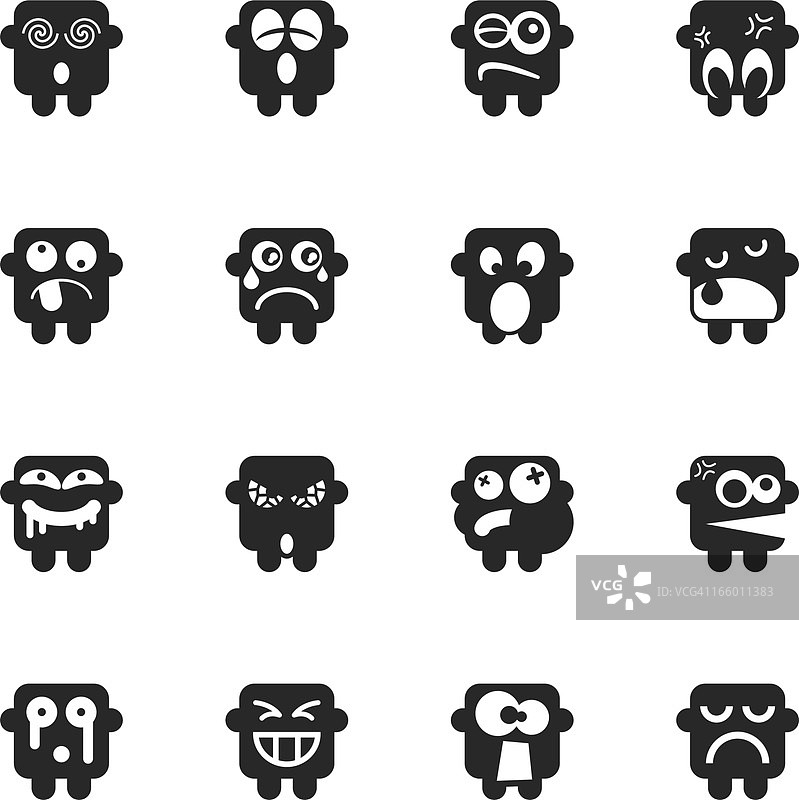 表情符号剪影 | 第8组图片素材